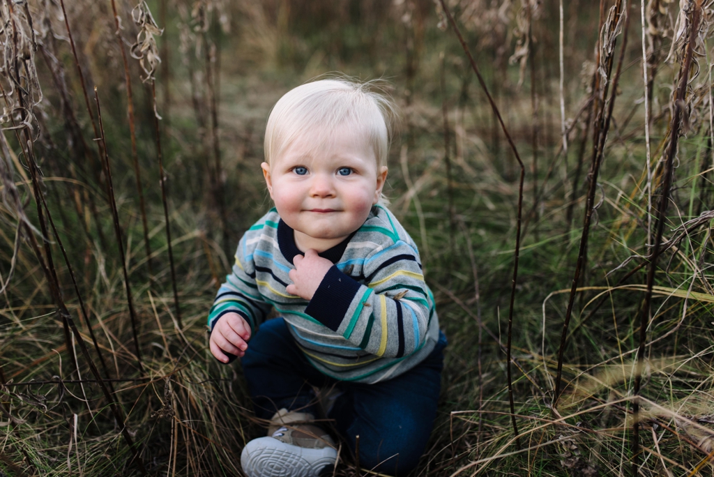 fall portrait session for toddler in minneapolis