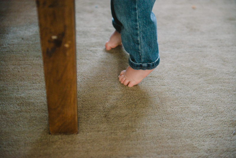 barefoot toddler toes at lifestyle session minnesota