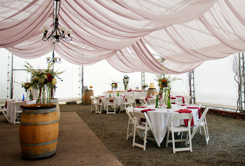 tent wedding reception at chateau st croix winery wisconsin