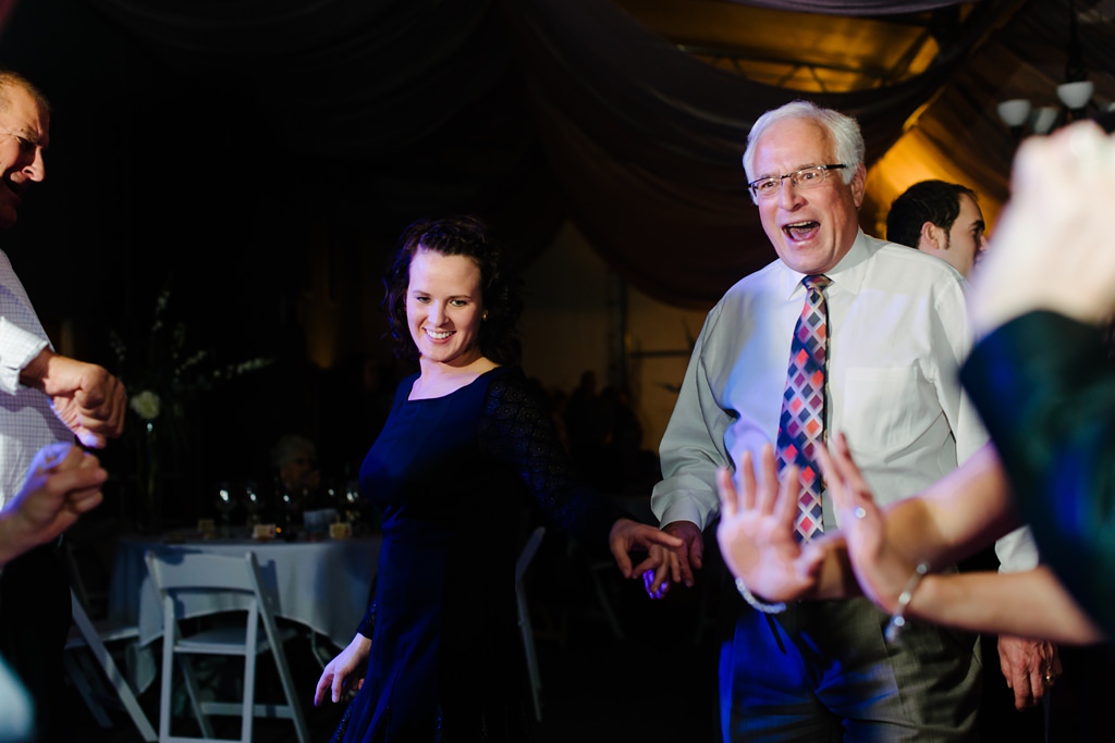 dancing at wisconsin winery wedding reception