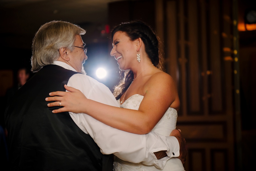 bride and father first dance wedding reception