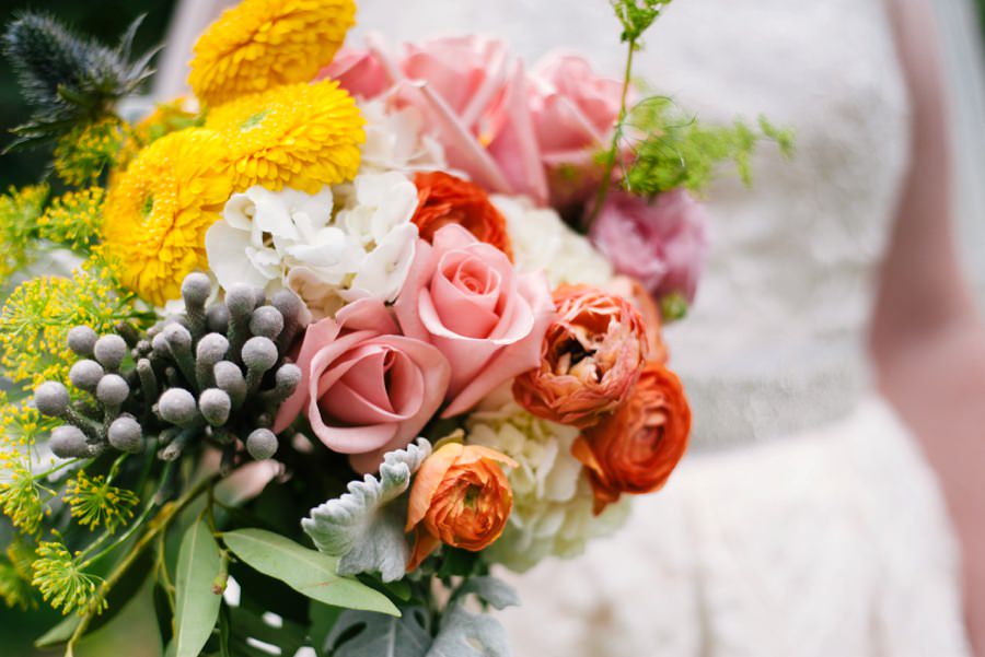 bridal bouquet artimisia florist minnesota wedding