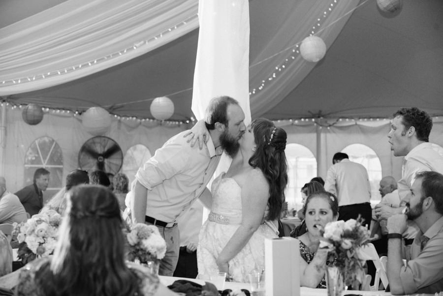 wedding reception kiss minneapolis wedding photography