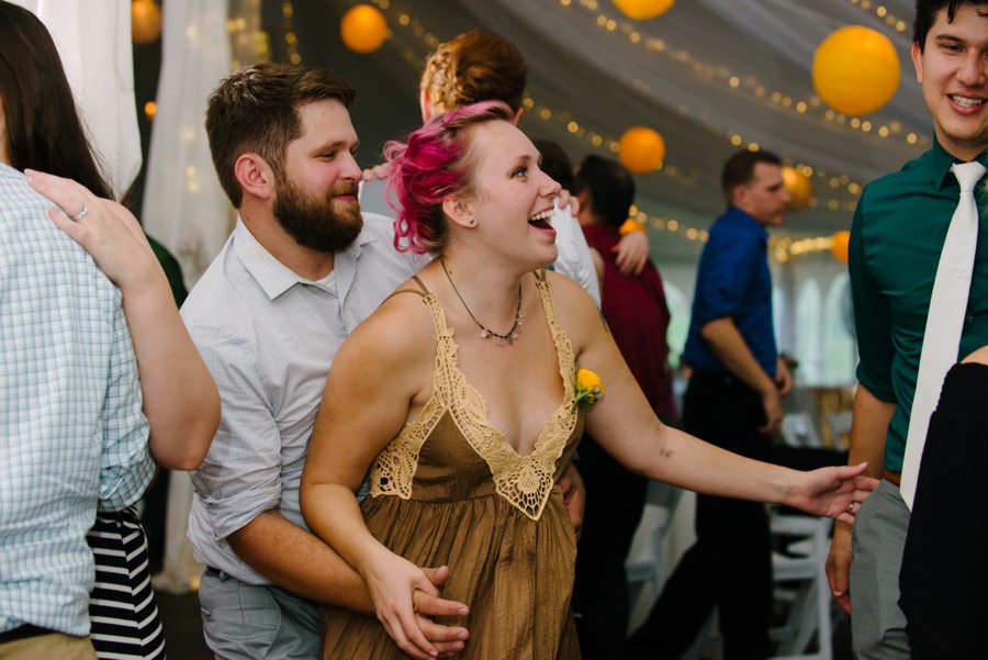 wedding reception dancing photography