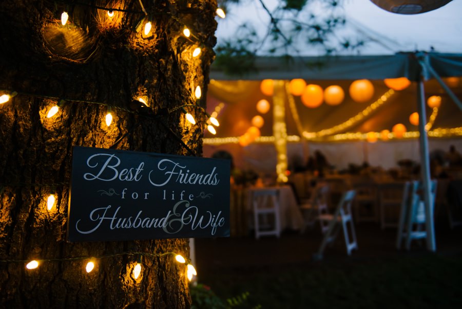 best friend for life husband and wife wedding sign
