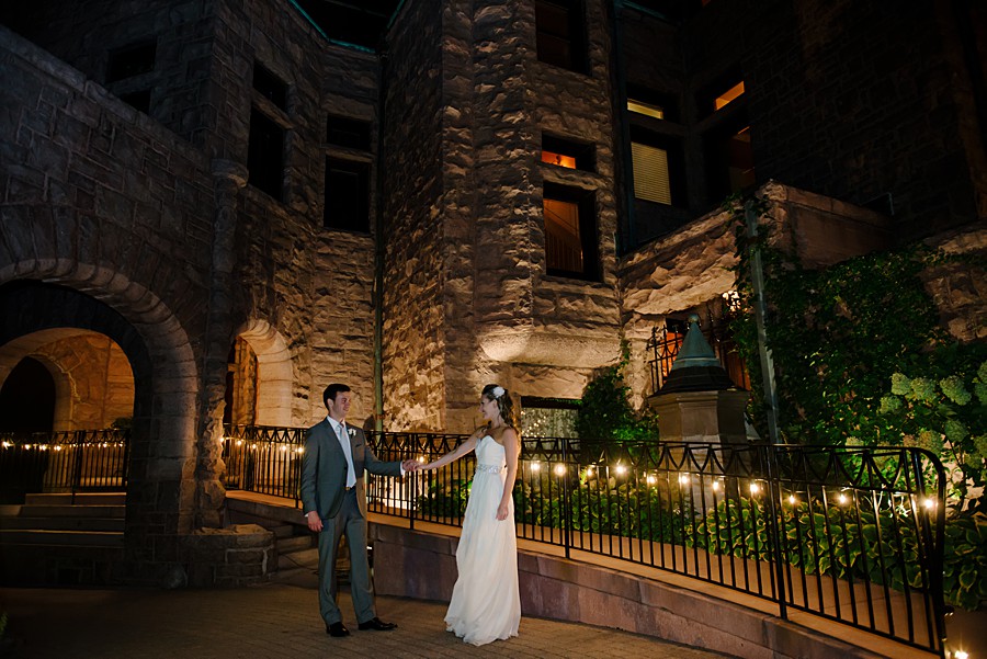 Outdoor Couple Night Portrait, Minneapolis Wedding Van Dusen Mansion Photography 