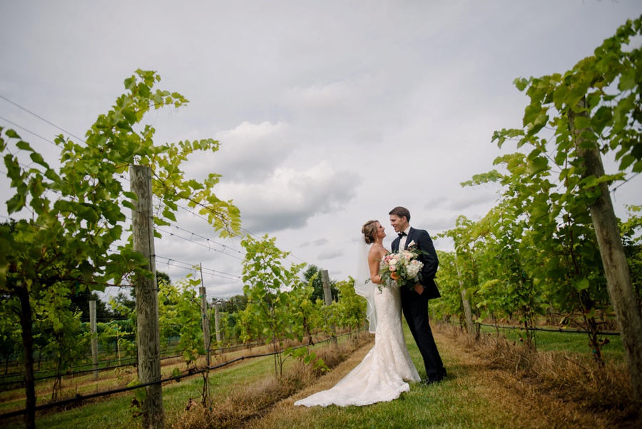 romantic vineyard wedding photographer