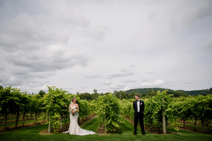 romantic vineyard wedding photography