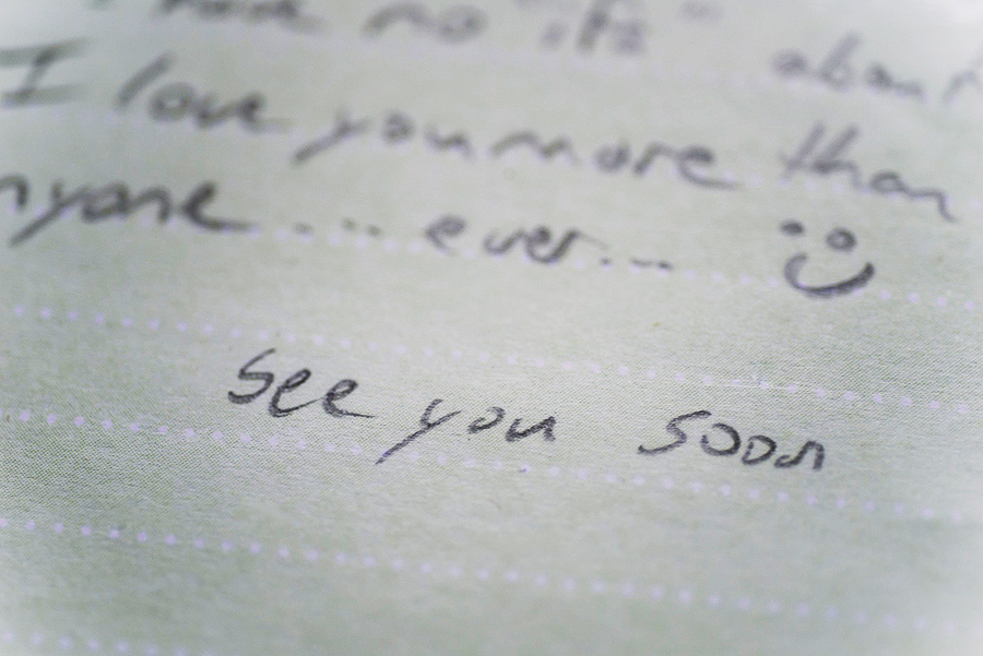 handwritten note