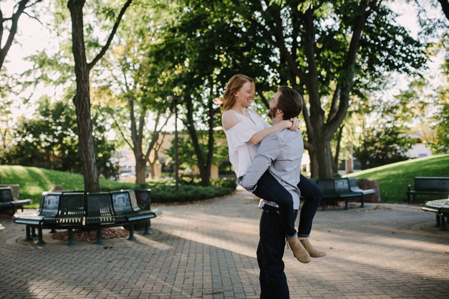 Twin Cities natural engagement photo session outside