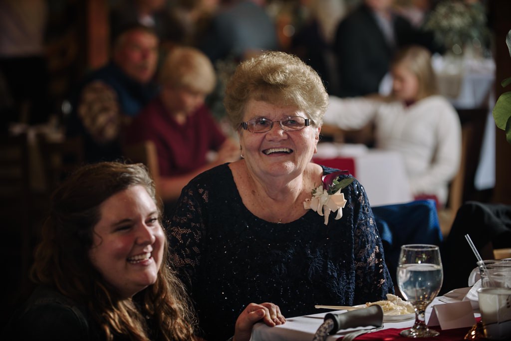 Grandmother reacts to wedding dances during Minnesota wedding