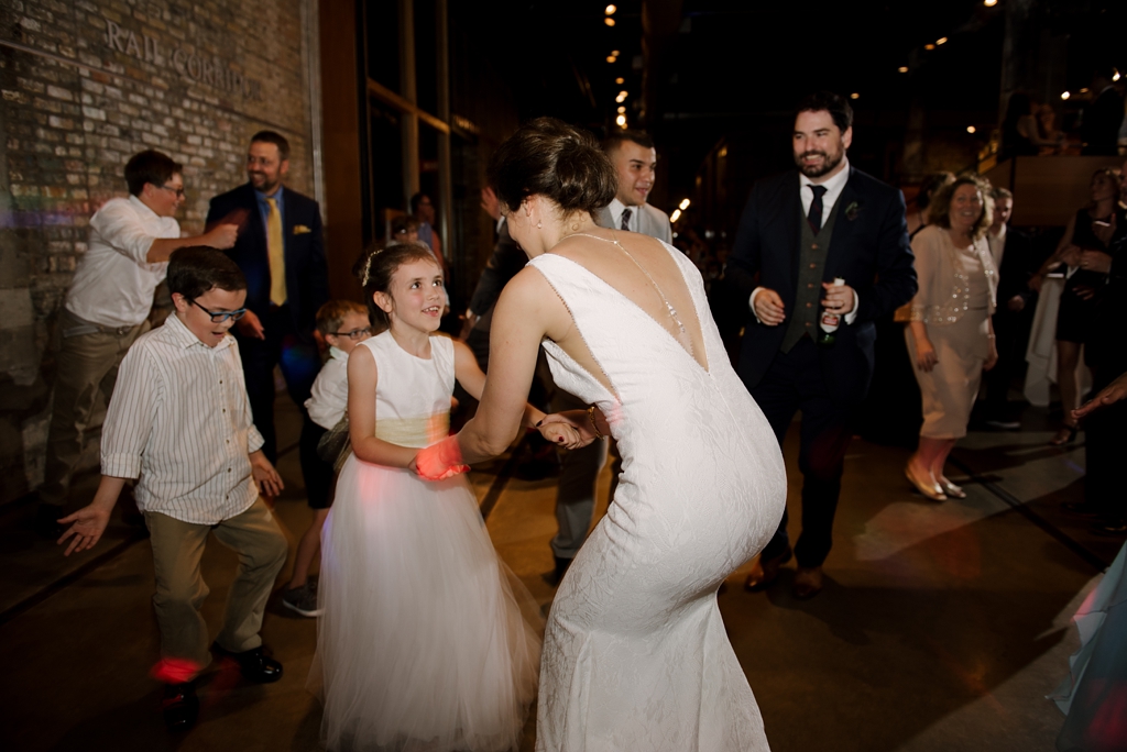 dancing at wedding reception in downtown minneapolis