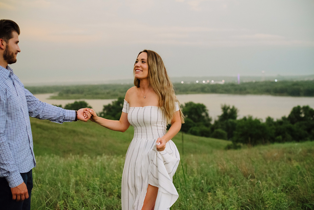 rustic engagement session in minnesota prairie
