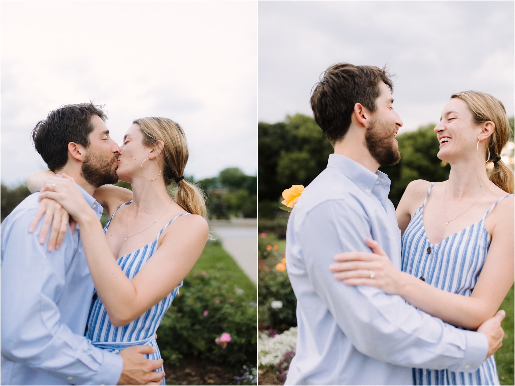 lyndale rose garden surprise engagement photos