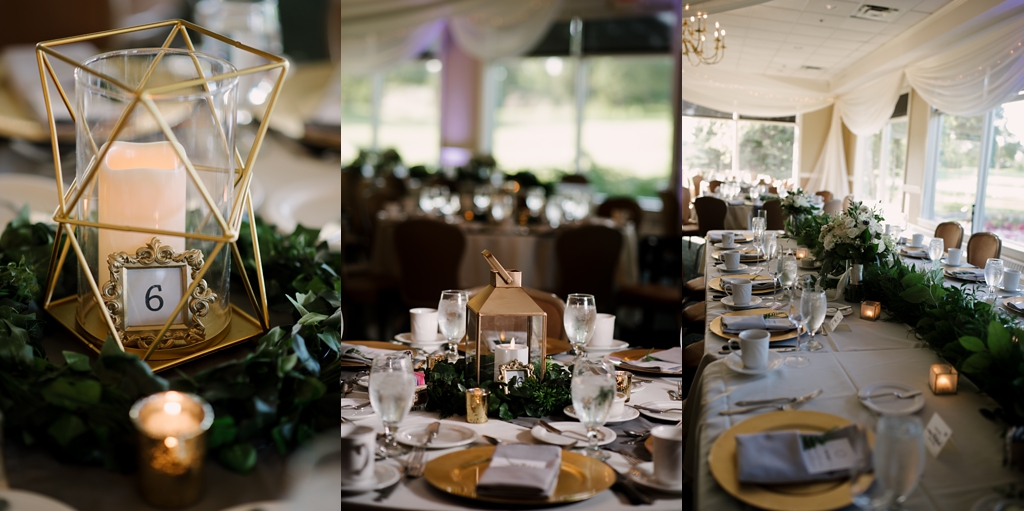 wedding reception table details