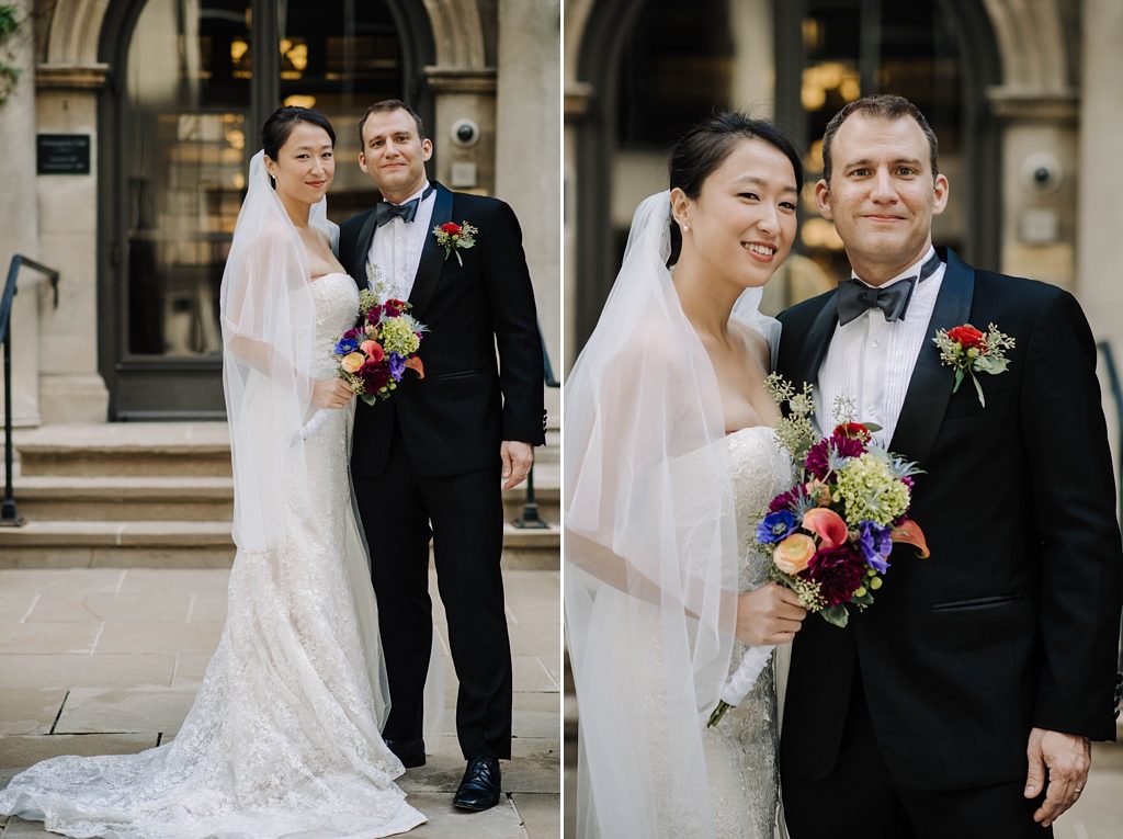 bride and groom portraits in downtown minneapolis minnesota