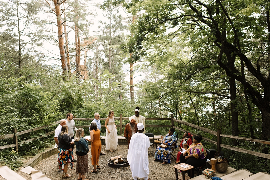 african unification ceremony at st croix ymca camp