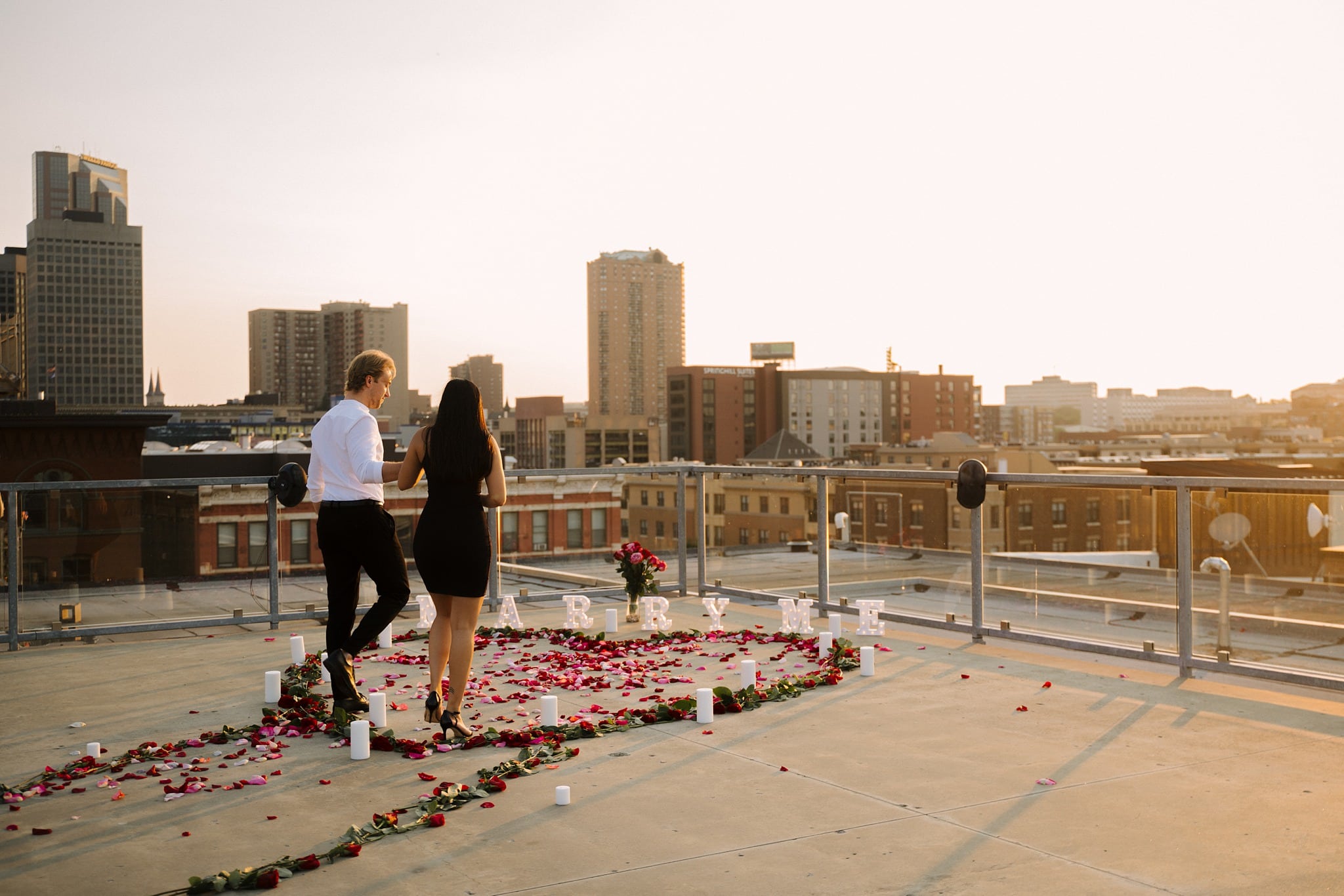A'bulae rooftop proposal in st paul minnesota