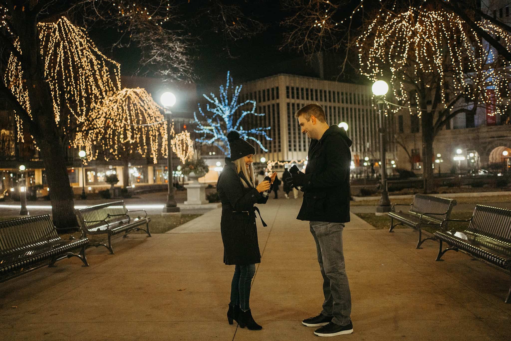 winter proposal in rice park st paul