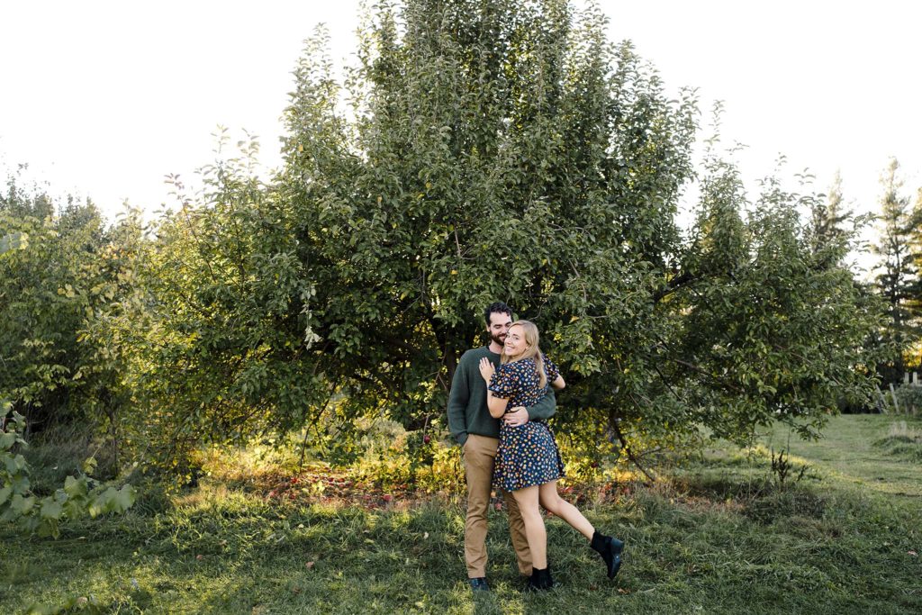 Apple Orchard Photoshoot Isaac and Lara Engagement